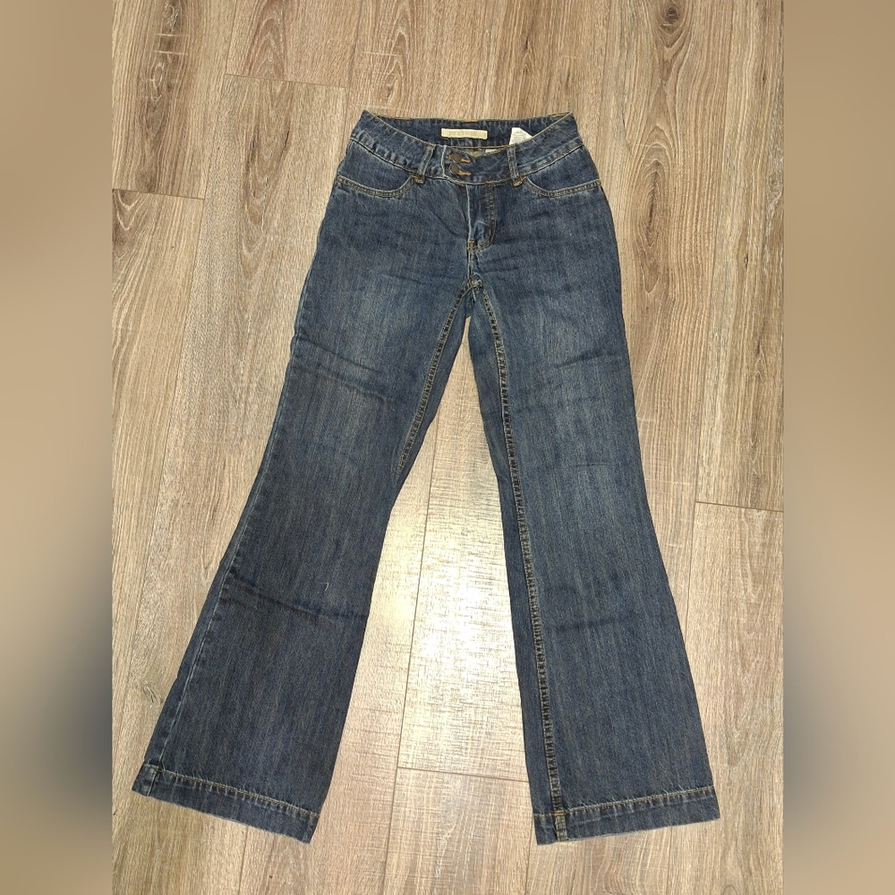 Stetson Women's Trousers Flare Jeans in Classic Blue Size 0 Regular